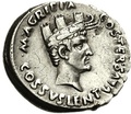 Agrippa wearing the Naval crown, commemorating his role in the Battle of Actium.