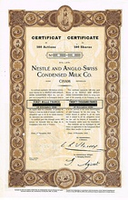 A 1915 advertisement for "Nestlés Food", an early infant formula