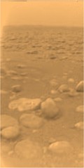 Huygens view of Titan's surface