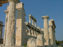 The Parthenon, shows the common structural features of Ancient Greek architecture: crepidoma, columns, entablature, pediment.