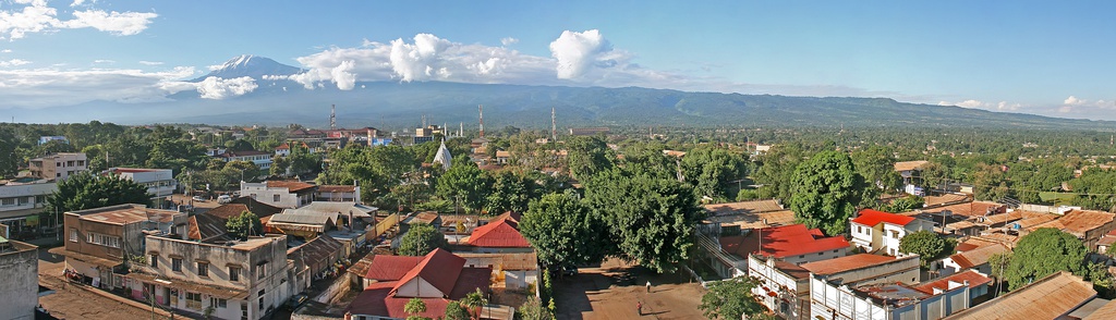  Kilimanjaro as seen from the tourist hub of Moshi in the Kilimanjaro Region