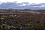 Take off and landing area for motorised model aircraft on Harden Moor near to Keighley in West Yorkshire