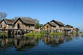 Stilt houses in Inle Lake, Myanmar