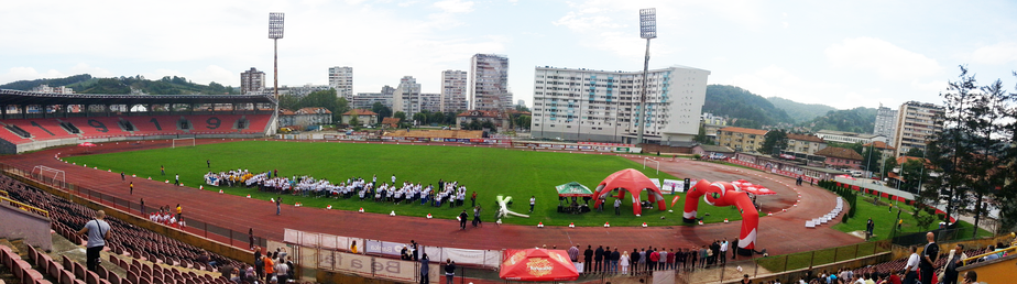  Panoramic view of the stadium