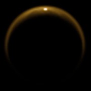 Specular reflection off Jingpo Lacus in the Kraken Mare region, observed by Cassini on July 8, 2009.