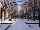 Piatt Park in winter and summer foliage