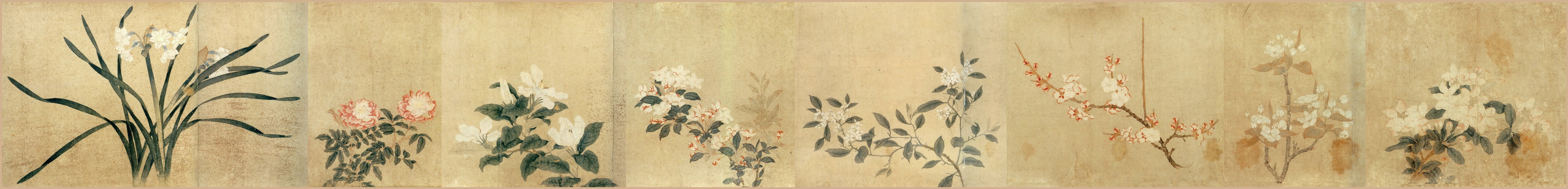  Qian Xuan's Eight Flowers, 13th century.