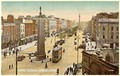 Electric trams in Sackville Street in the early 20th century.