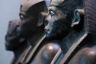 Room 4 – Three black granite statues of the pharaoh Senusret III, c. 1850 BC