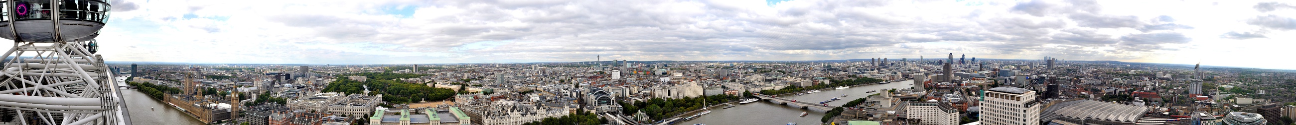  Panorama of Central London in 2009 as seen from the London Eye