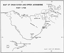 Peter Fidler's map of Swan River posts