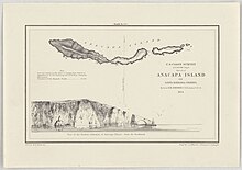 Topography of Anacapa Island in Santa Barbara Channel