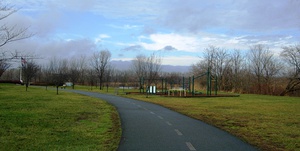 Overpeck County Park has several fields for various sports a turf football stadium with a track, a boat launch, and an amphitheater.[335]