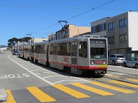 New concrete boarding island for inbound passengers at Taraval and 19th Avenue station (Feb 2019)