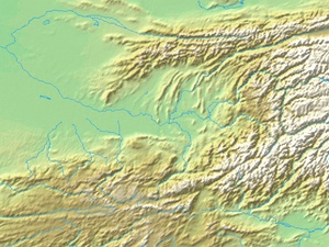 Alexandria-Oxus lies in the north of Afghanistan, close to the border with Tajikistan, in the region known as Bactria in antiquity.