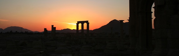 Puesta de sol en Palmira.