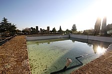 View over the main water basin of the Upper Garden