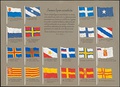 Proposed flags of Finland 1862–1918, compiled by Olof Eriksson.