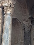 Some of the reused ancient columns in the entrance