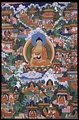 Shakyamuni Buddha with Avadana Legend Scenes, Tibetan, 19th century
