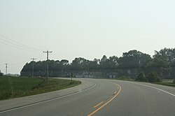 Looking southeast along WIS 42