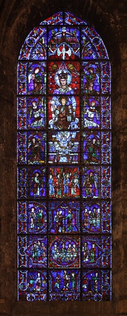 Notre-Dame de la Belle-Verrière » or the Blue Virgin (c. 1180 and 1225)