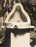 Marcel Duchamp, Fountain, 1917, photograph by Alfred Stieglitz, Dada