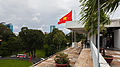 Flag of Vietnam hoisted in the Independence Palace