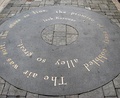 Plaque with Jack Kerouac's quote