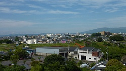 View of downtown Miyakonojo, from Miyakonojo Castle Ruin Park