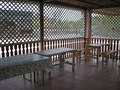 Roadside café on the summer terrace. Buryatia, Russia