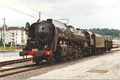 Locomotive 141R568 at Lons-le-Saunier (Jura) station, on 1 August 1996. The locomotive operates on the CITEV tourist line.