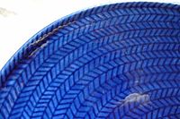 A detail of the braided detail on a piece from the "Blå Eld" (Blue Fire) line.