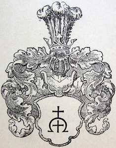 Изображение герба в «Гербовнике Витебского дворянства». Спб, 1900 год