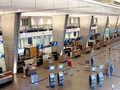 The interior of the U.S. preclearance departures at Montréal.