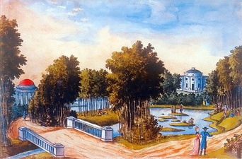 Голубой мосток в Богородицком саде