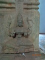 Rock-cut image of Goddess Saraswati