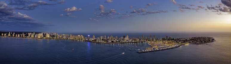  Aerial view of Punta del Este.