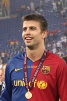 Gerard Piqué (left) and Neymar (right) were two of many footballers to appear in the Brazil 2014 version official video.