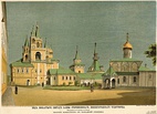 Территория монастыря в 1888 и в 2016 годах. 
