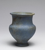 Amphora, an example of so-called "Egyptian blue" ceramic ware; 1380–1300 BC; height: 12.6 cm (4.9 in); Walters Art Museum (Baltimore, US)