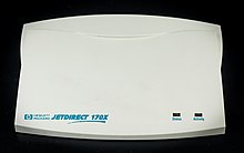 External print server JetDirect 170X with LAN and parallel printer ports