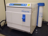 Two models of Statim autoclaves shown above are commonly found in professional piercing studios, that use pulsing steam under pressure to sterilize body jewellery and equipment immediately prior to use.