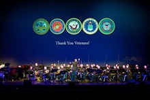 The West Point Band's Concert Band performed on Veterans Day at West Point's Eisenhower Hall.