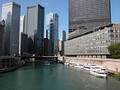 Viewed from Michigan Avenue Bridge with 330 North Wabash