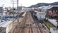 Overview of the station looking east in March 2017