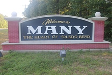 Many welcome sign
