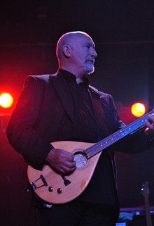 Terry Woods at the Milk Club in Moscow, Russia on 29 August 2010, with The Pogues