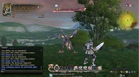 Comparison of a levequest battle in the alpha release (above) and the final patched version of Final Fantasy XIV.