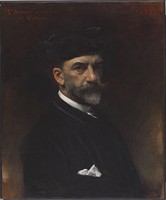 Self-portrait dedicated to William Walters (1885) Walters Art Museum